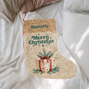 Search for burlap christmas stockings Beige