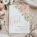 Search for pink floral baby shower invitations Mother to be