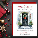 Search for front door wreath christmas cards Watercolor