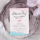 Search for bow gender reveal invitations Watercolor