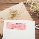 Search for rose frame return address labels Blush pink