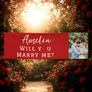 Search for will you marry me banners Red