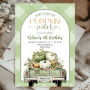 Search for pumpkins birthday invitations For kids
