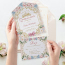 Search for blue gold quinceanera invitations Miss quince anos