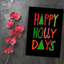 Search for happiness christmas cards Green