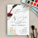 Search for paint and sip invitations Bride