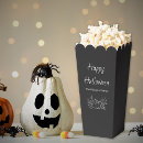 Search for happy halloween favour boxes Black and white