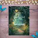 Search for enchanted forest baby shower invitations Green