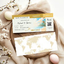 Search for boarding pass wedding save the dates Gold