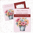 Search for ruby anniversary cards Floral