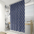 Search for navy blue gold shower curtains Pattern