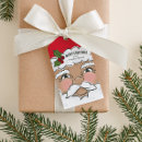 Search for santas face gift tags Funny