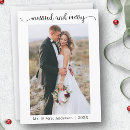 Search for married and merry christmas wedding announcement cards Minimalist