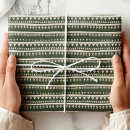 Search for tribal wrapping paper Green