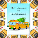 Search for school bus driver christmas cards Reindeer