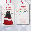 Search for black santa gift tags Pomeranian