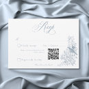 Search for birds invitation wedding rsvp cards Blue and white