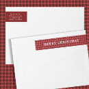 Search for tartan plaid return address labels Classic christmas