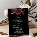 Search for burgundy anniversary invitations Marriage