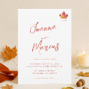 Search for maple leaf wedding invitations Fall