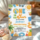 Search for one in the sun birthday invitations Summer birthday party