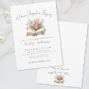 Search for book bridal shower invitations A new chapter begins