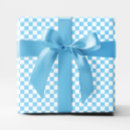 Search for blue and white gingham wrapping paper Check