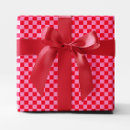 Search for red gingham wrapping paper Checkered