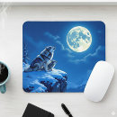Search for wolf howling mousepads Night