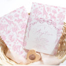 Search for pink toile invitations Chinoiserie