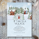 Search for a town invitations Blue