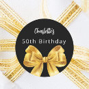 Search for gold bow stickers Black
