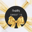 Search for black and gold sweet 16 stickers Glam