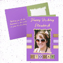 Search for add age name birthday cards Purple