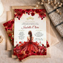 Search for burgundy quinceanera invitations Princess tiara crown