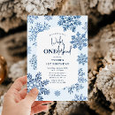 Search for snow white invitations Blue and white