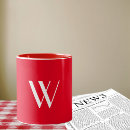 Search for red and white mugs Minimalist