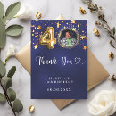 Search for 40th birthday thank you cards Elegant