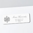 Search for silver snowflake return address labels Winter