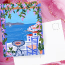 Search for mykonos postcards Watercolor