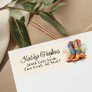Search for southwestern return address labels Cowgirl