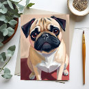 Search for pug painting postcards Dog
