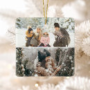 Search for family of three christmas tree decorations Photo collage