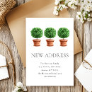 Search for topiary invitations Change of address