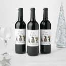 Search for happy holiday wine labels Whimsical
