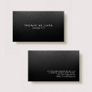 Search for plain black business cards Trendy