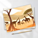 Search for animal silhouettes postcards Safari