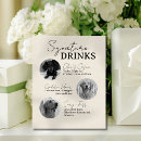 Search for dog signature drink wedding signs Modern