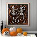 Search for funny skeleton halloween posters Dancing skeletons