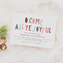 Search for bohemian christmas invitations Typography
